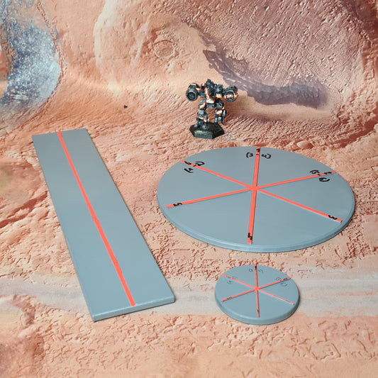 AoE-Schablonen für Alpha Strike