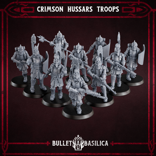 Crimson Hussars Troops (pre-assembled)