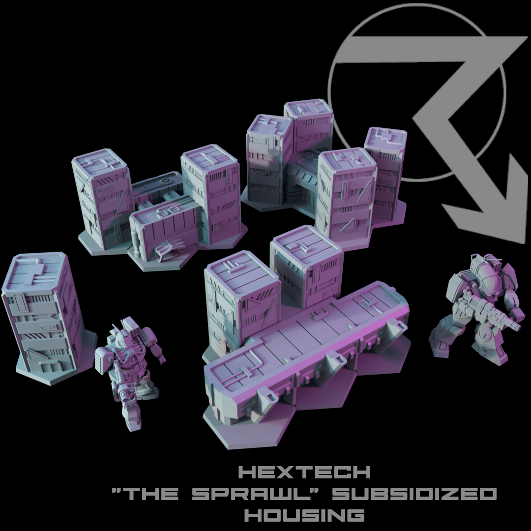 HEXTECH-Trinity City-"The Sprawl" Buildings