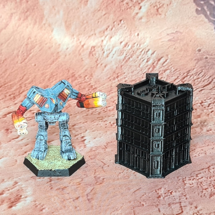Gebäude 1 im 6mm Maßstab für Battletech und Alpha Strike