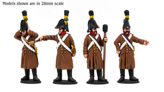 Austrian Artillery Crew Firing in Greatcoats 18mm (Resin)