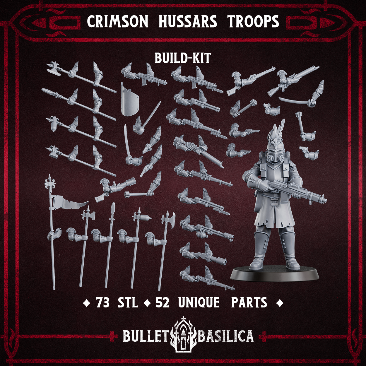 Crimson Hussars Troops (build kit)